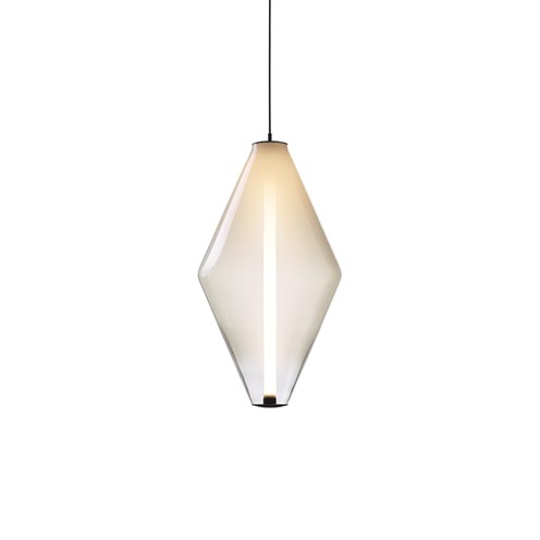 Bomma+Buoy Pendant Double Cone LED 20W 2140lm 2700K CRI>90, hämardatav DALI, rippvalgusti, valge/must